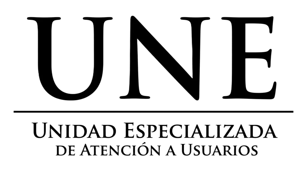 Logotipo de la UNE, Unidad Especializada de Atención al Cliente de Patrimonia Wealth Partners